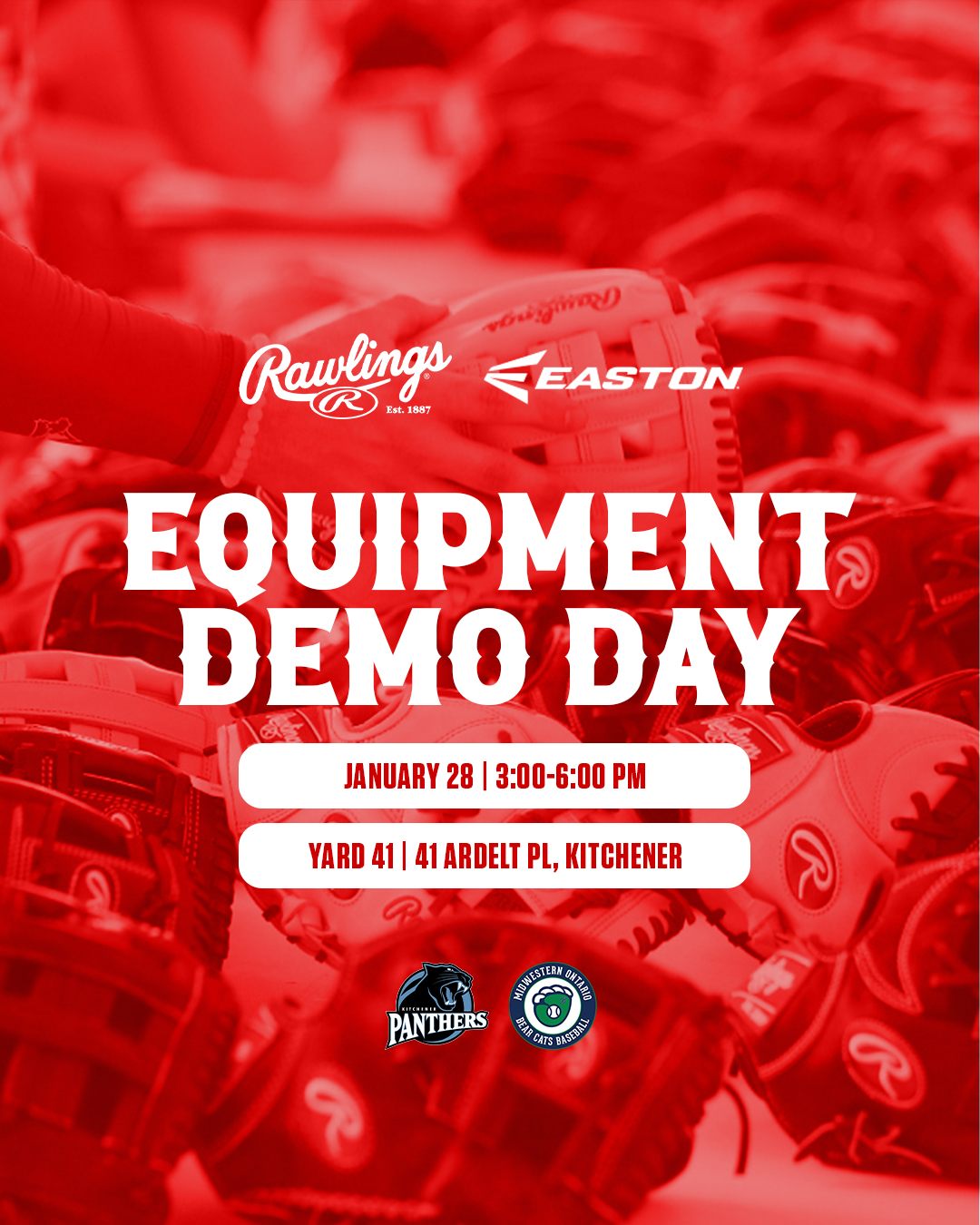 Rawlings Demo Day January 28 Kitchener Minor Baseball